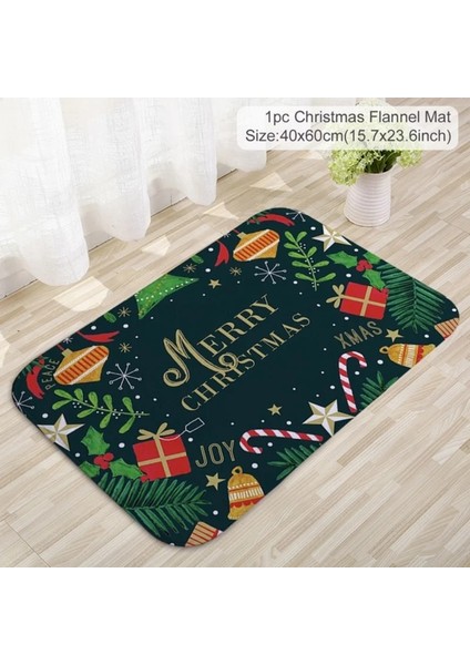 04 Christmasentrance Paspas Yatak Odası Ev Zemin Dekorasyonu Banyo Kaymaz Halı Karikatür Sevimli Noel Baba Noel Hediyesi (Yurt Dışından) fiyatları