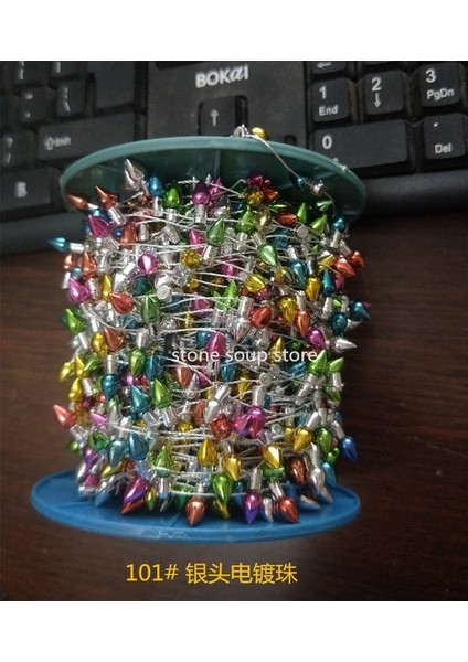 101 Kaplama Gümüş Kapak Örnekleri 2 Metre 2/50M Renkli Mini Plastik Dize Işıklar Işık Değil Lamba Diy Noel Ağacı Dekorasyonu Necklase Sanat Zanaat 9 Stilleri (Yurt Dışından)