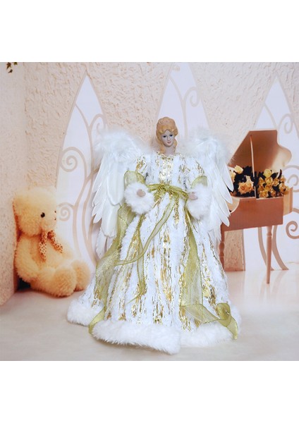 St1-8 Yükseklik 40 cm Noel Melek Bebek Ev Dekor Yeni Yıl Noel Noel Ağacı Süsler Melek Navidad Dekorasyon Çocuklar Yeni Yıl Hediyesi Natale (Yurt Dışından) modelleri