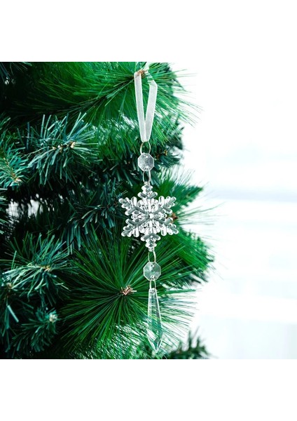 D-Şampanya Noel Ağacı Şeffaf Elk Kar Tanesi Dekorasyon Ev Noel Partisi Düğün Süsleme Çocuklar Için Asılı Kolye Noel Hediyeleri (Yurt Dışından)