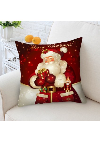 16 45-45 cm Noel Süslemeleri Noel Minder Örtüsü Noel Baba Yastık Kılıfı Kanepe Yastık Kılıfı Ev Dekor Için Yeni Yıl Navidad 2023 45*45 cm (Yurt Dışından) modelleri