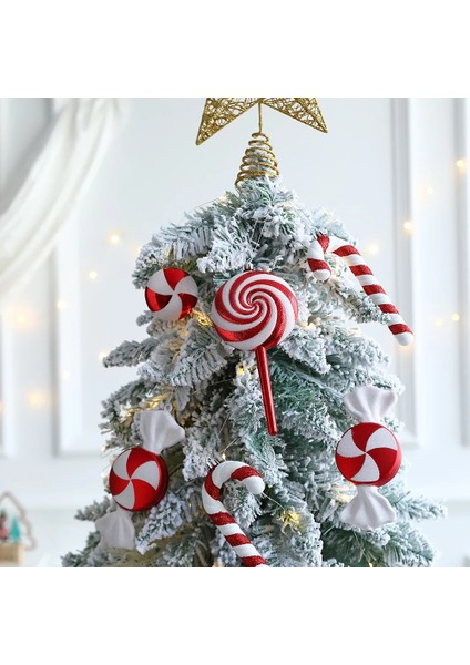 6 Adet Şeker 1 Mix Sevimli Noel Şekerleri Lolipop Noel Ağacı Topları Süs Asılı Noel Ev Dekorasyonu 2023 Navidad Doğum Noel Dekor (Yurt Dışından) indirimleri