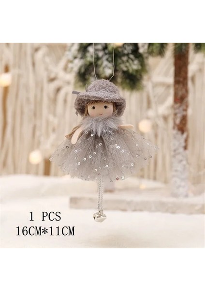 Gri Noel Deco Noel Mini Gnome Yüzü Olmayan Orman Yaşlı Adam Bebek Kolye 2023 Merry Christmas Natal Noel Noel Ağacı Dekor Navidad (Yurt Dışından)