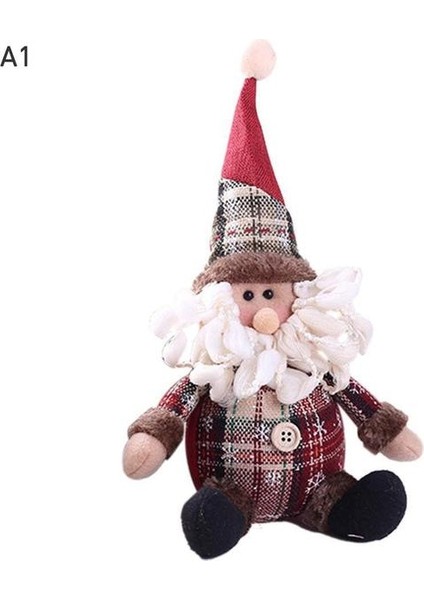 Oturan Noel Baba Noel Bebekler Noel Baba Kardan Adam Elk Oyuncaklar Noel Figürleri Kırmızı Noel Ağacı Süs Noel Süslemeleri Ev Için Navidad 2021 (Yurt Dışından)