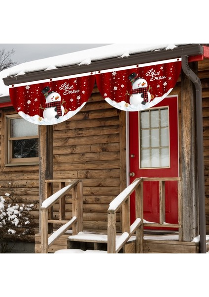 E 90 x 45 cm Noel Açık Fan Şeklinde Bayrak Afiş Noel Dekor Ev Için 2022 Noel Damla Süsleme Noel Navidad Hediye Yeni Yıl 2023 (Yurt Dışından)