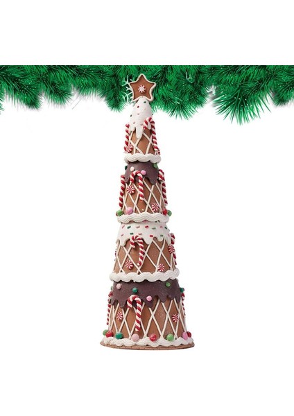 47X16 cm Noel Ağacı Masa Dekorasyon Fondan Çikolata Şeker Kamışı Yılbaşı Ağacı Süslemeleri Noel Masa Üstü Dekor Centerpiece (Yurt Dışından) fiyatları