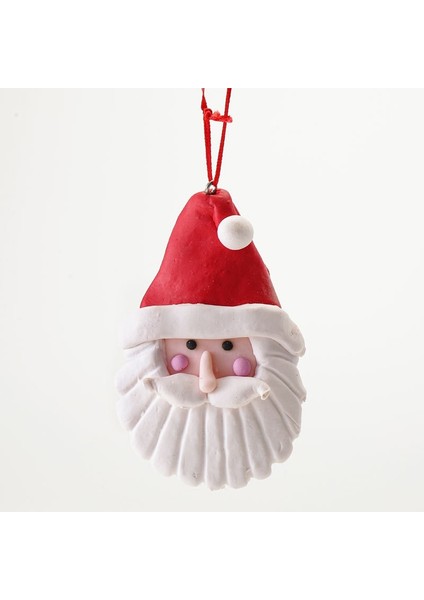 B Yeni Noel 2022 Dekorasyon Yumuşak Kil Santa Şeker Kamışı Zencefilli Kurabiye Adam Kolye Noel Ağacı Asılı Süsler Noel Deco Ev Için (Yurt Dışından) fırsatları