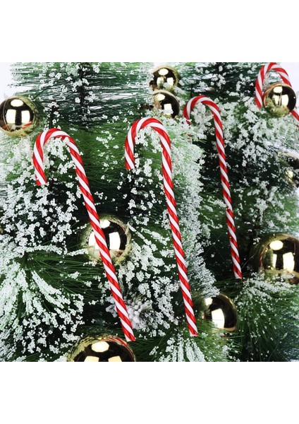 6 Adet Bir Noel Plastik Şeker Kamışı Noel Ağacı Asılı Süsleme Tatil Yeni Yıl Partisi Dekorasyon Favor Için (Yurt Dışından) modelleri