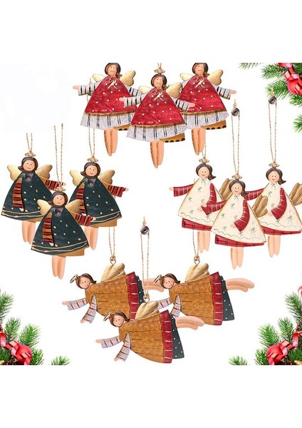 B Noel Baba Metal Noel Kolye Noel Ağacı Süsleri Asılı Metal Süsler Dıy Noel Baba Kardan Adam Parti Çocuk Oyuncakları Hediye Noel Yeni Yıl 2022 (Yurt Dışından)