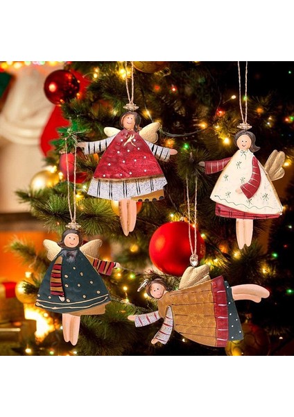 B Noel Baba Metal Noel Kolye Noel Ağacı Süsleri Asılı Metal Süsler Dıy Noel Baba Kardan Adam Parti Çocuk Oyuncakları Hediye Noel Yeni Yıl 2022 (Yurt Dışından)