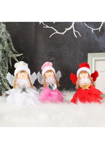 11-Yeşil Kawaii Noel Melek Kız Bebek Kolye Noel Süslemeleri Ev Için 2023 Noel Ağacı Asılı Süsleme Yeni Yıl 2023 Hediyeleri (Yurt Dışından)