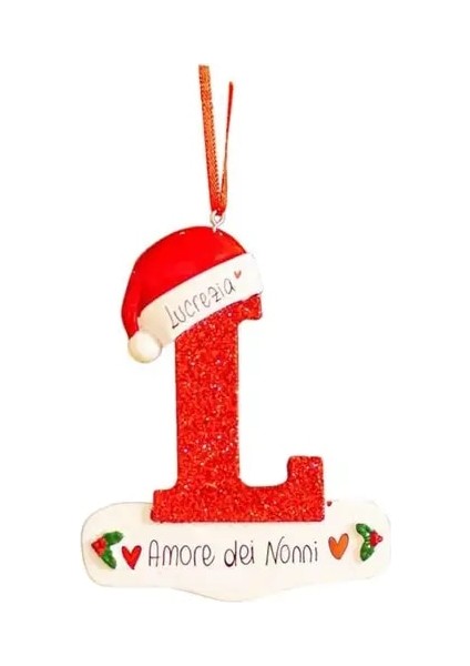 Dıy -L 2023 Noel Ağacı Dekorasyon Mektup Kolye 26 Harfler Ev Tatil Ahşap Kolye Noel Yeni Yıl Dekor Süs Özelleştirilebilir (Yurt Dışından)