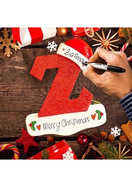 Dıy -L 2023 Noel Ağacı Dekorasyon Mektup Kolye 26 Harfler Ev Tatil Ahşap Kolye Noel Yeni Yıl Dekor Süs Özelleştirilebilir (Yurt Dışından) indirimleri