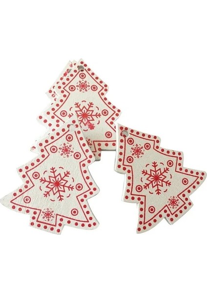 7- Beyaz Ağaç A 10 Adet 5/10 Adet 5 cm Yeni Yıl 2022 Doğal Ahşap Yılbaşı Ağacı Süs Kolye Asılı Hediye Noel Dıy Noel Ev Dekorasyonu Navidad Dekor (Yurt Dışından)
