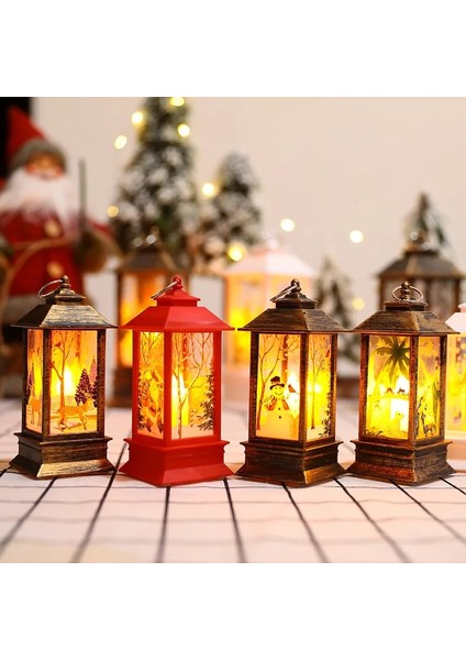 Altın Noel Süsleri LED Fener Işık Noel Baba Merry Christmas Süslemeleri Ev Için 2022 Noel Navidad Noel Hediyesi Yeni Yıl 2023 (Yurt Dışından) indirimleri