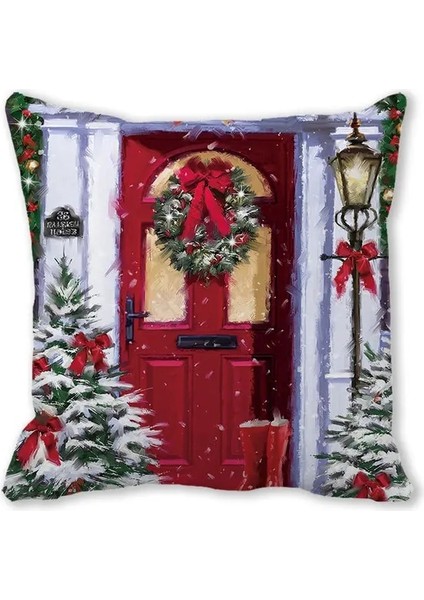 Stil 5 Merry Christmas Süslemeleri Ev Için Noel Minder Örtüsü Noel Süs Yastık Kılıfı Natal Navidad 2022 Yeni Yıl Hediyeleri 45X45 cm (Yurt Dışından)