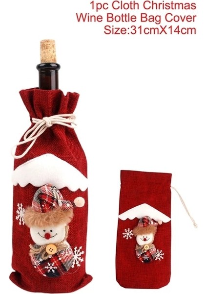 Şarap Şişesi Seti 9 Qıfu Noel Şarap Şişesi Seti Ev Için Mutlu Noel Dekor 2023 Navidad Noel Noel Süsleri Noel Hediyeleri Yeni Yıl 2024 (Yurt Dışından)
