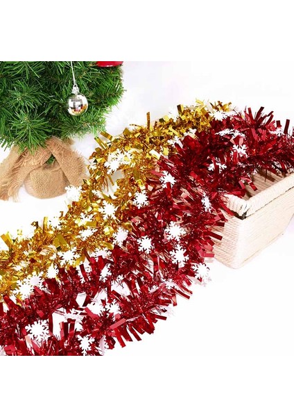 BB05-UZUNLUK 1.8 M Renkli Tel Çelenk Renkli Tinsel Asılı Rattan Noel Ağacı Süsleme Noel Düğün Doğum Günü Bebek Duş Parti Malzemeleri (Yurt Dışından) fırsatları
