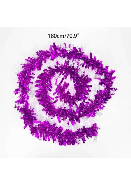 BB05-UZUNLUK 1.8 M Renkli Tel Çelenk Renkli Tinsel Asılı Rattan Noel Ağacı Süsleme Noel Düğün Doğum Günü Bebek Duş Parti Malzemeleri (Yurt Dışından) indirimleri