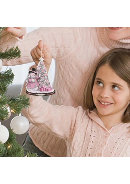 F Noel Akrilik Kardan Adam Noel Ağacı Kardan Adam Askı Süsleri Akrilik Çiftlik Evi Süslemeleri Hediye Etiketleri Kişiselleştirilmiş Kolye (Yurt Dışından)