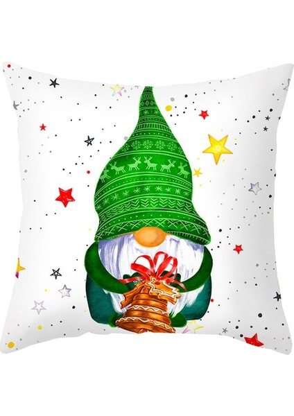 Stil 7 2021 Noel Yastık Kılıfı Baskı Noel Baba Minder Örtüsü Noel Ev Dekorasyonu Için Kanepe Yastıklar Kapak Yeni Yıl Süsleme (Yurt Dışından)