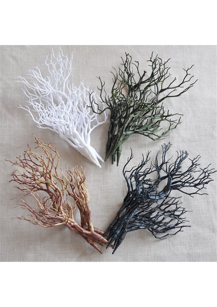 Zeytin Yapay Boynuz Kurutulmuş Ağaç Dalları Pvc Manzanita Dalları Dekoratif Bitki Dalları Kuru Şube Dekor Noel Cadılar Bayramı Süslemeleri (Yurt Dışından) fiyatları