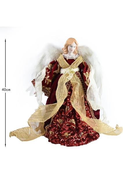 St1-9 Yükseklik 40 cm Noel Melek Bebek Ev Dekor Yeni Yıl Noel Noel Ağacı Süsler Melek Navidad Dekorasyon Çocuklar Yeni Yıl Hediyesi Natale (Yurt Dışından) fiyatları