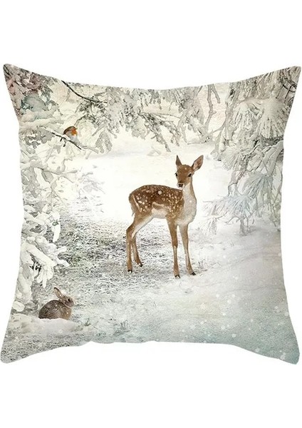 TPR478-3 2023 Mutlu Yeni Yıl Dekor 45X45 cm Noel Yastık Kılıfı Minder Örtüsü Merry Christmas Süslemeleri Ev Için Doğum Noel Dekorasyon (Yurt Dışından)