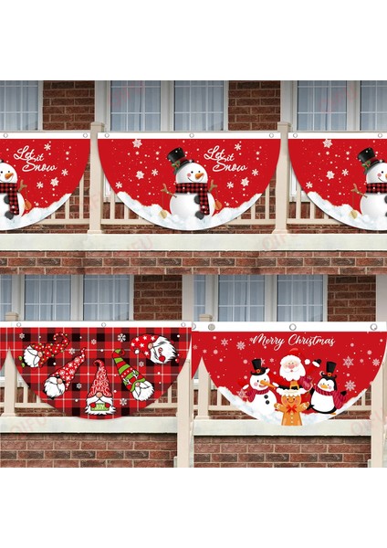 Stil 1 Resim Olarak Noel Açık Hava Yelpazesi Bayrak Banner Ev Için Noel Dekoru 2023 Noel Damla Süslemesi Noel Navidad Hediyesi Yeni Yıl 2024 (Yurt Dışından)