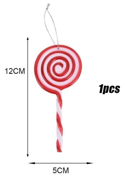 B 10 Adet Noel Lolipop Kolye Şeker Kamışı Noel Ağacı Askı Süsleri Noel Dekorasyonu Için Noel Partisi Malzemeleri (Yurt Dışından) fiyatları