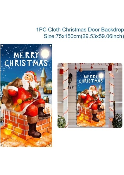 Kapı Arkası 3 Merry Christmas Asmak Için Bayrak Noel Süslemeleri Ev Kapı Noel Süsleri Noel Hediyeleri Navidad Dekor 2023 Yeni Yıl (Yurt Dışından)