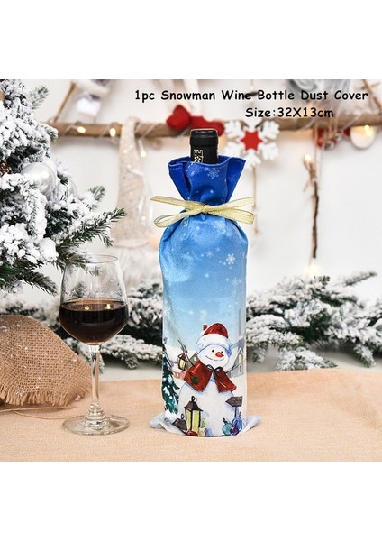 97--Kardan ADAM-2023 Yeni Yıl Hediyesi Son Gnome Meçhul Şarap Şişesi Kapağı Noel Ev Için Noel Süslemeleri Navidad 2022 Yemeği Masa Süsü (Yurt Dışından)