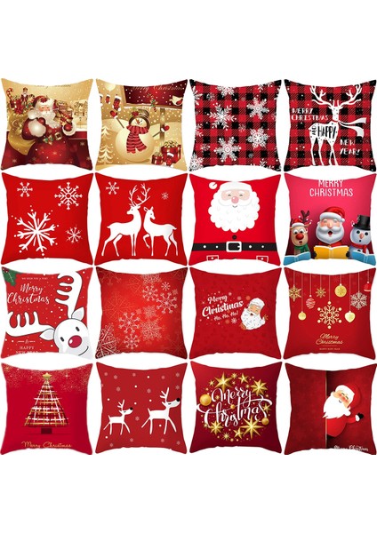 Stil 41 Noel Minder Örtüsü Merry Christmas Dekor Ev Için Noel Baba Noel Süs Noel Hediyesi Navidad 2022 Mutlu Yıllar 2023 (Yurt Dışından)