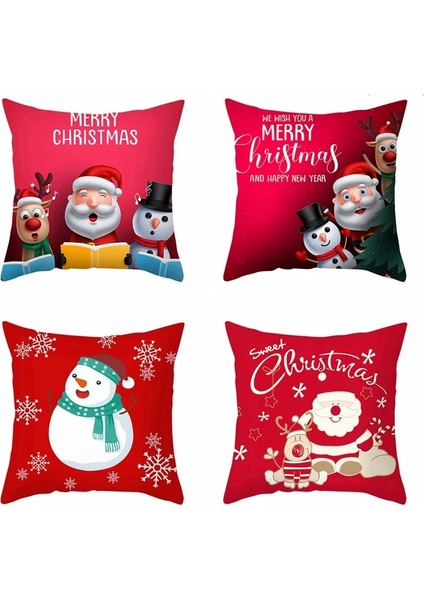 Stil 41 Noel Minder Örtüsü Merry Christmas Dekor Ev Için Noel Baba Noel Süs Noel Hediyesi Navidad 2022 Mutlu Yıllar 2023 (Yurt Dışından)