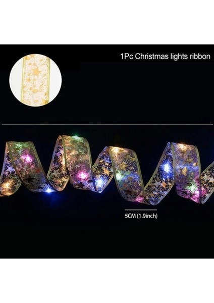 Altın-Renkli 1m LED Şerit Peri Işıkları Noel Ağacı Süsler Dekorasyon Dıy Yaylar Işık Dize Noel Dekorasyon Ev Yeni Yıl Navidad (Yurt Dışından)