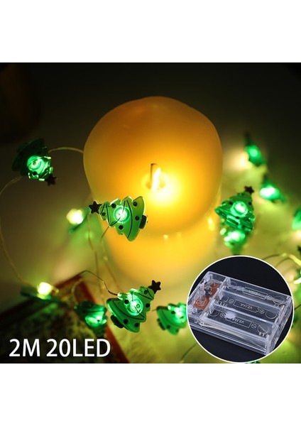 2 M-Noel Ağacı 2023 Yeni Yıl Lamba Dekor Noel Taşınabilir Fener Noel Baba Noel Ağacı Rüzgar Işıkları Kolye Navidad Noel Ev Dekorasyonu (Yurt Dışından)