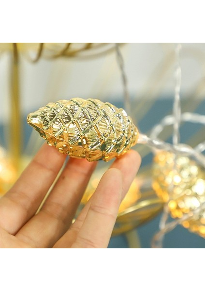 Şerit 1.5 M 10 LED 10/20 LED Yeni Noel Altın Suni Çam Kozalağı Işık Dize Noel Peri Işıklar Dize Parti Dekor Noel Ağacı Kolye 2022 Navidad (Yurt Dışından) indirimleri