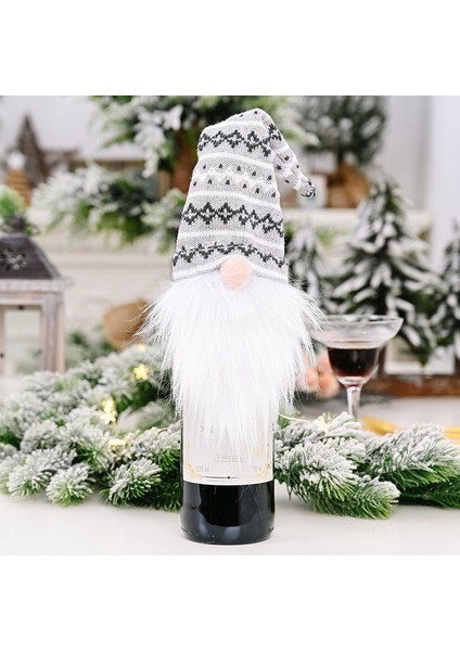1--Stil-D Merry Christmas Gnome Şarap Şişesi Kapağı Noel Noel Dekorasyonu Ev Için 2021 Noel Süsleri Natal Navidad Yeni Yıl 2022 (Yurt Dışından)