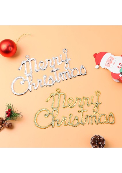 Silver-2.5cm x 10 Adet 1/10 Adet Noel Dekorasyon Plastik Merry Christmas Kolye Asılı Ingilizce Mektup Kolye Noel Ağacı Süsler Yeni Yıl Dekor (Yurt Dışından) modelleri