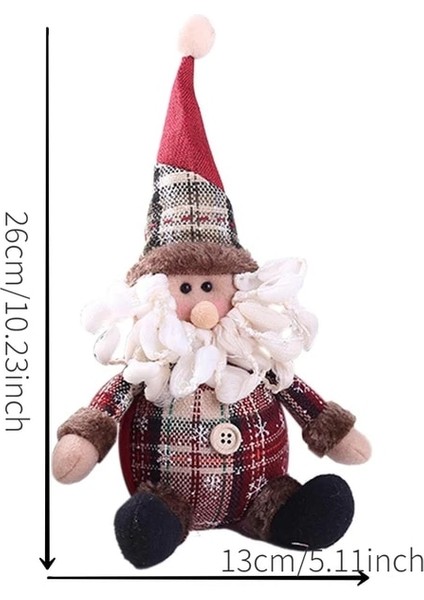 A-Yaşlı 2023 Sevimli Noel Noel Baba Kardan Adam Geyik Bebek Dekorasyon Hediye Bebek Yılbaşı Ağacı Asılı Süsleme Yeni Yıl Noel Ev Dekorasyon (Yurt Dışından)