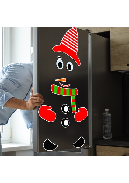 Kardan Adam 5 Buzdolabı Mıknatısı Mıknatıs Buzdolabı Mıknatısı Buzdolabı Noel Kardan Adam Yüz Mutfak Buzdolabı Duvar Çıkartmaları Sanat Sevimli Gülen Duvar Çıkartmaları (Yurt Dışından)