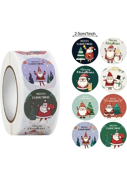 STYLE20 500 Adet Merry Christmas Çıkartmalar Noel Ağacı Elk Şeker Çanta Sızdırmazlık Etiket Yılbaşı Hediyeleri Kutusu Etiketleri Süslemeleri Yeni Yıl (Yurt Dışından)