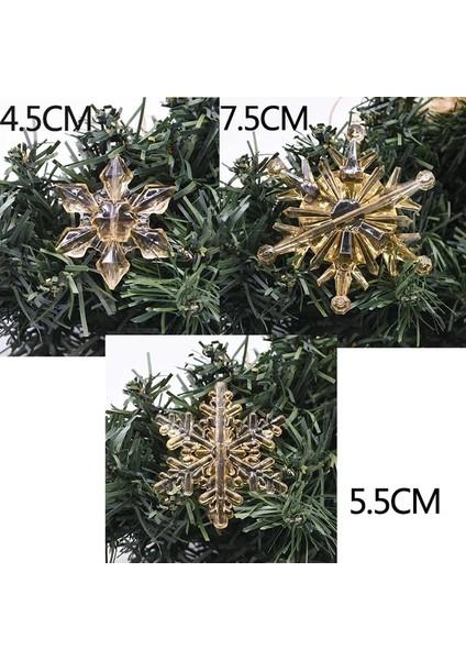 B101112 10 Adet 5.5 cm 10 Adet Plastik Kristal Kar Tanesi Süs Akrilik Şeffaf Kar Tanesi Kış Ev Için Yeni Yıl Noel Ağacı Dıy Dekorasyon (Yurt Dışından)