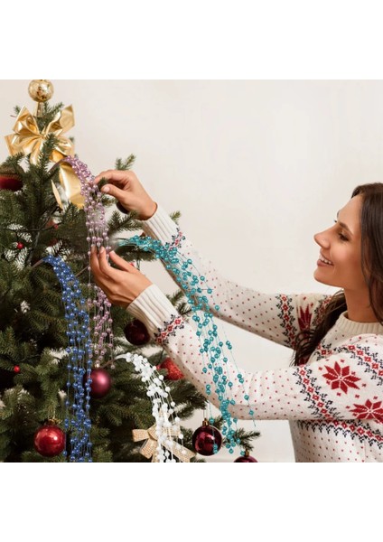 Gümüş 1 Pc Glitter Yapay Çiçek Noel Meyveleri Dalları Sahte Çiçekler Simülasyon Bitkiler Dıy Zanaat Noel Ağacı Kolye Parti Dekoru (Yurt Dışından)