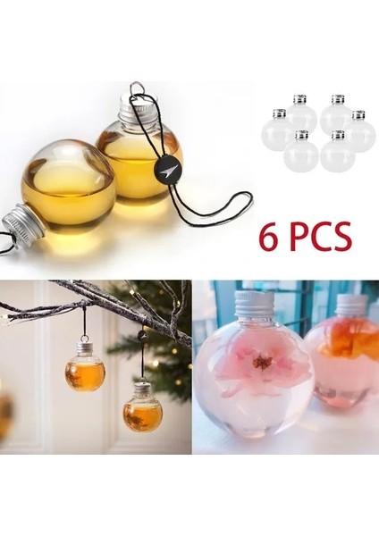6 Adet 50 ml 1/6 Paket Içki Dolu Noel Ağacı Süsleri Su Şişesi Süt Suyu Ampuller Bardak Noel Kolye Süslemeleri Ev Navidad (Yurt Dışından)