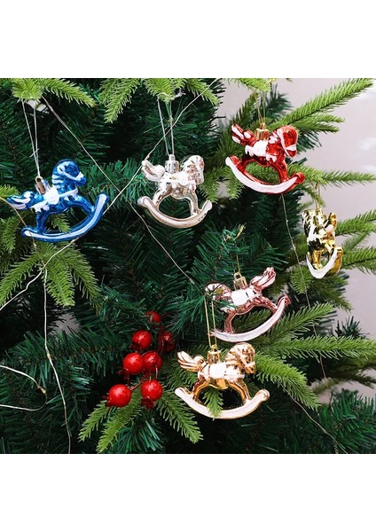 Gümüş Spiral Noel Dekorasyon Ev Kutulu Kaplama Truva Atı Noel Topları Noel Ağacı Kolye Yeni Yıl 2023 Noel Navidad Odası Dekor (Yurt Dışından)