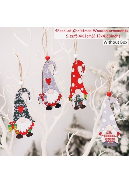 AHŞAP--SDG101--KALP Yeni Yıl 2023 Noel Melek Bebekler Noel Ağacı Kolye Süsler Navidad 2022 Ev Doğum Hediyeleri Için Noel Dekorasyon Noel Deco (Yurt Dışından)