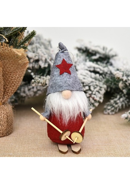 347 - Beyaz Melek Yeni Yıl 2023 Hediyeleri Noel Kayak Noel Baba Cüceler Bebekler Noel Oyuncakları Ev Için Noel Süslemeleri Navidad 2022 Doğum Süsleri (Yurt Dışından)