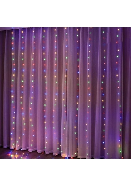 Çok Renkli 2MX3M 200LED Noel Işıkları Perde Garland Merry Christmas Süslemeleri Ev Noel Süsleri Noel Hediyeleri Navidad 2022 Yeni Yıl Dekoru (Yurt Dışından)
