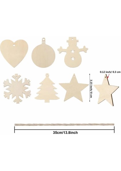 Kuş 10 Adet Boş Ahşap Diskler Toplu El Sanatları Için Delikli Centerpieces Bitmemiş Ahşap Noel Kesikler Süsler Boya (Yurt Dışından)